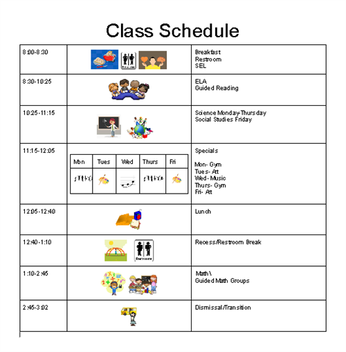 Class Schedule